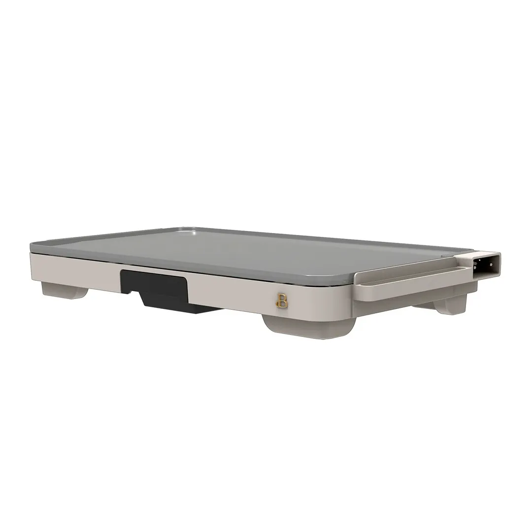 XL Electric Griddle 12" x 22," Non-stick, Porcini Taupe by Drew Barrymore - Porcini Taupe - Image 2