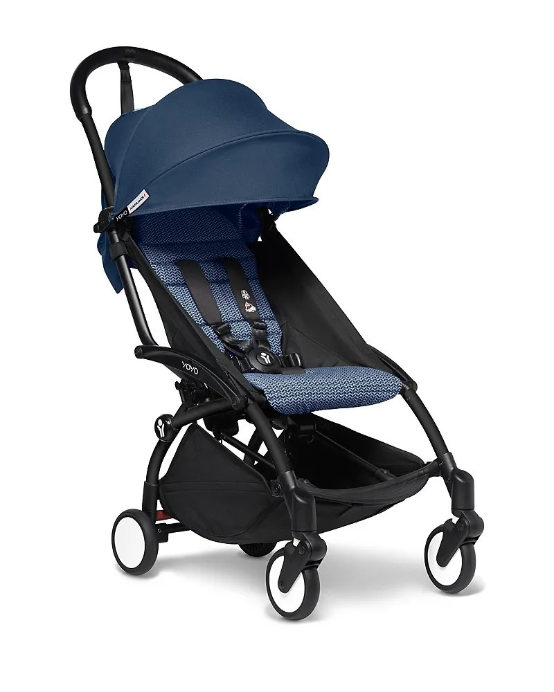 YOYO³ Travel Stroller Bundle - Black Frame/Air France Blue - Image 4