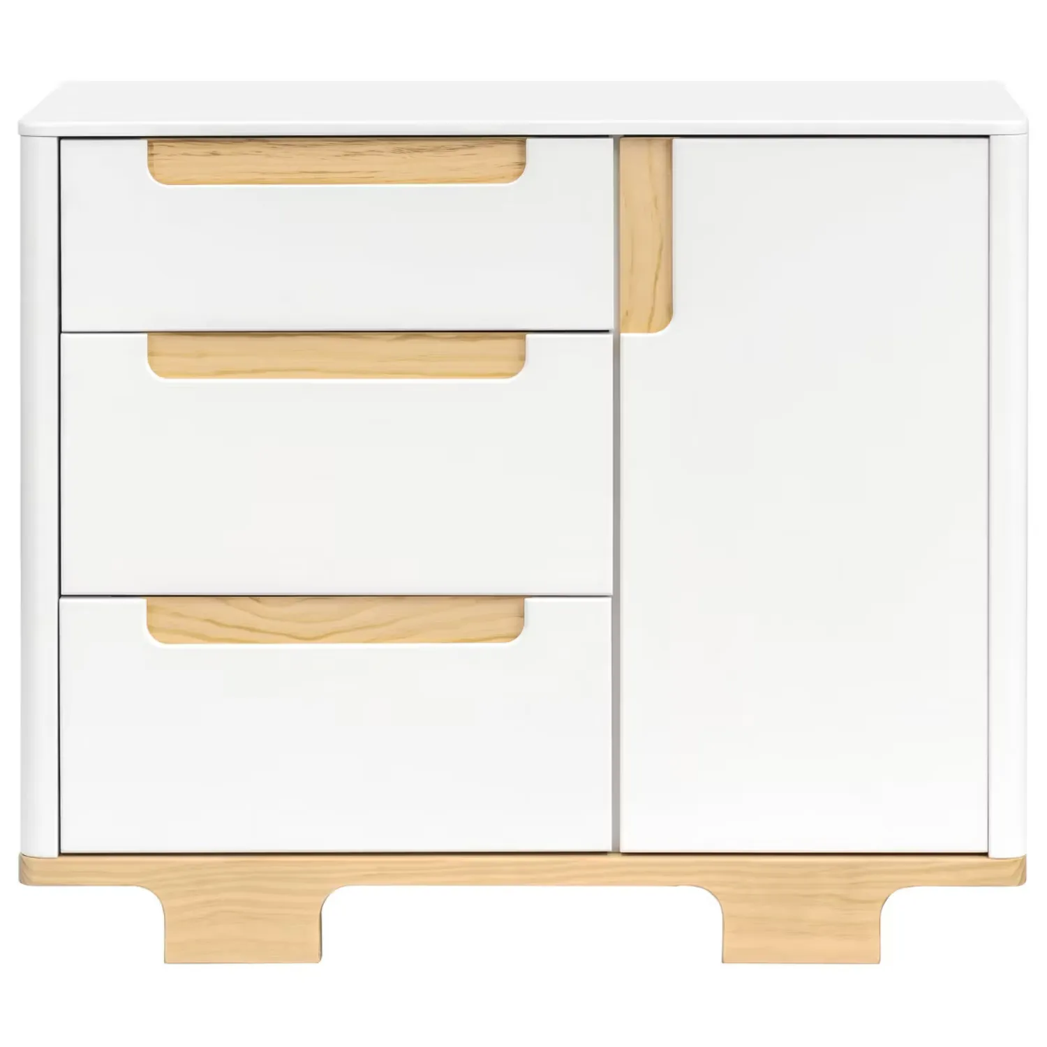 Yuzu 3-Drawer Changer Dresser - White/Natural - Image 3