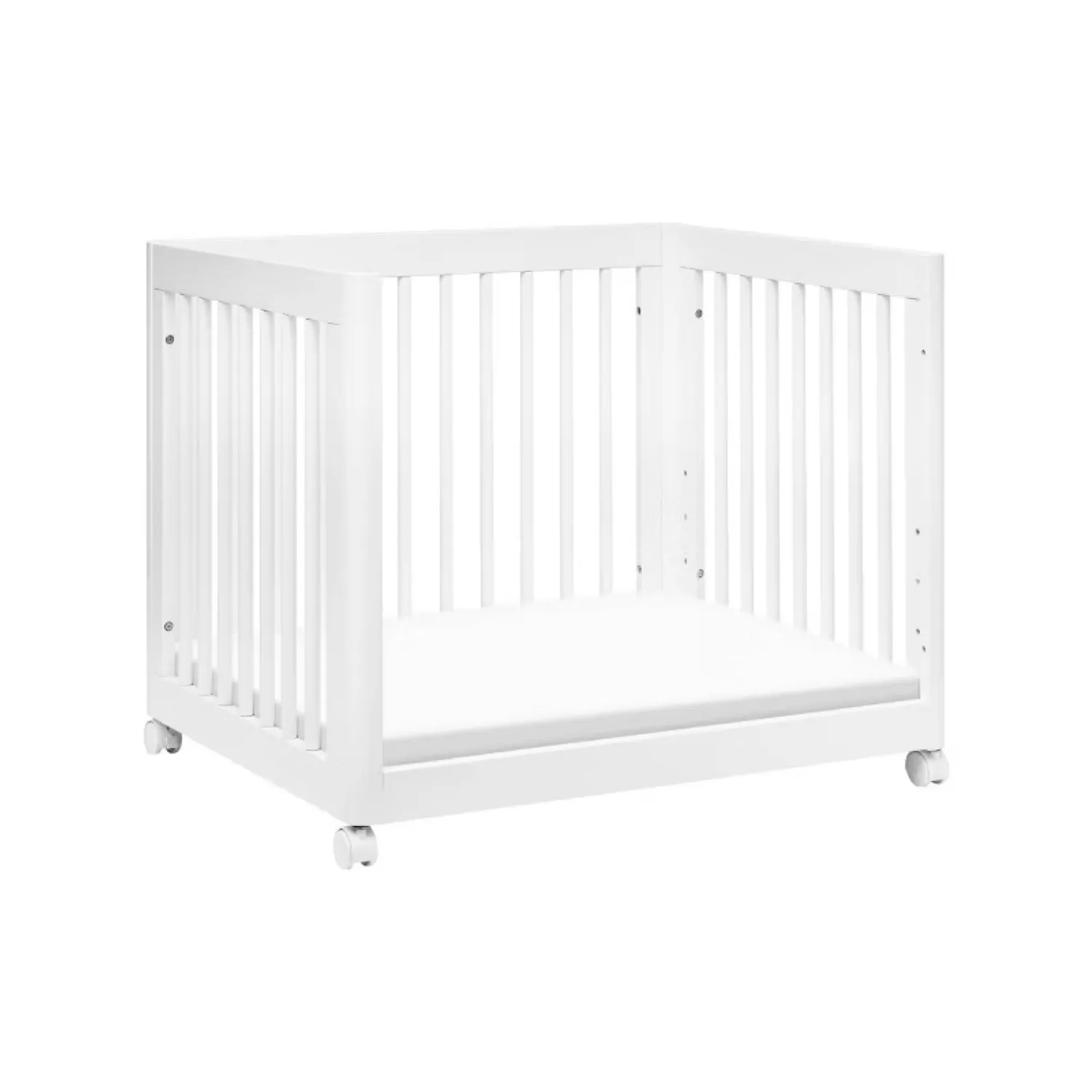 Yuzu 8-in-1 Convertible Crib with All-Stages Conversion Kits - White - Image 4