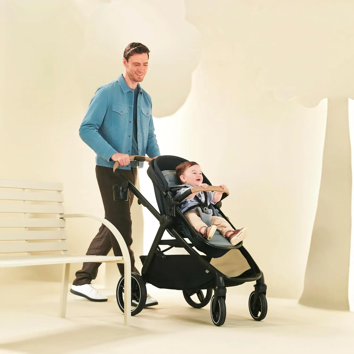 Zelia Pro 5-in-1 Travel System with Mico Pro Infant Car Seat - Caspian Caviar - Image 12