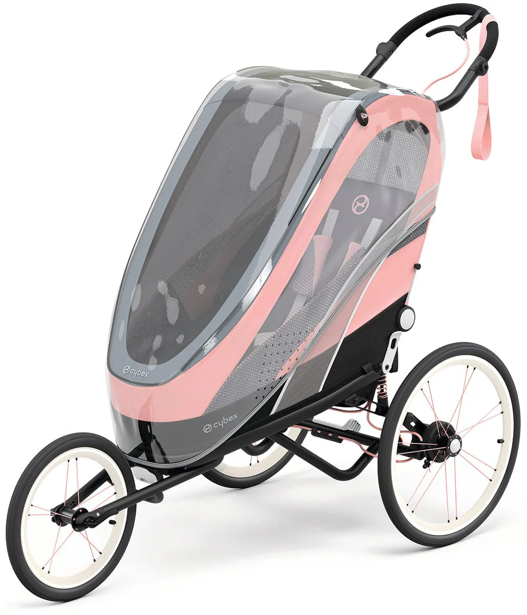 Zeno Multisport Trailer Bundle - Black/Pink Frame + Silver Pink Seat Pack - Image 3
